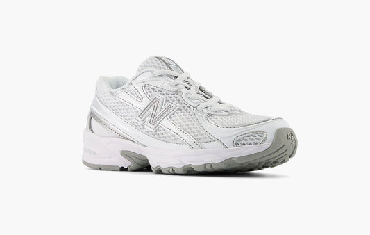 740 Bungee Lace (PS) "White Silver Metallic"