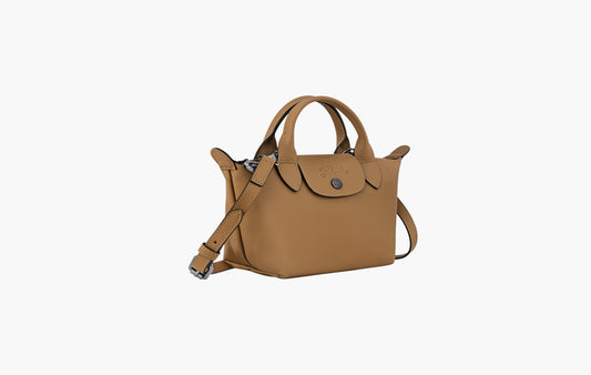 Le Pliage Xtra XS Handbag Leather "Tobacco"