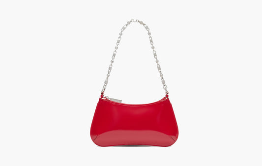 The Small Bisou Chaine Shoulder Bag "Red"