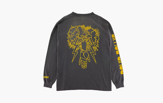 Saint Mxxxxxx x David Bowie Hunky L/S T-Shirt "Faded Black"
