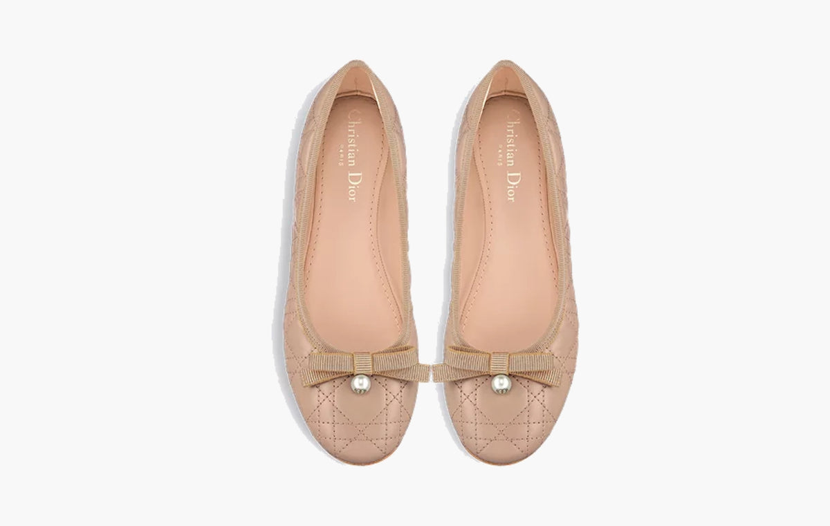 Ballet Flat WMNS "Nude Quilted Cannage Calfskin"