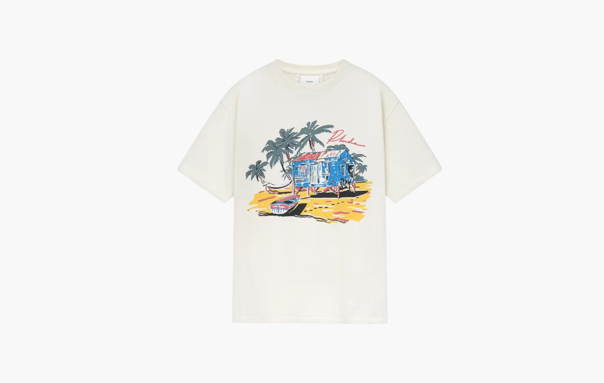 Beach-Side Tee "White'