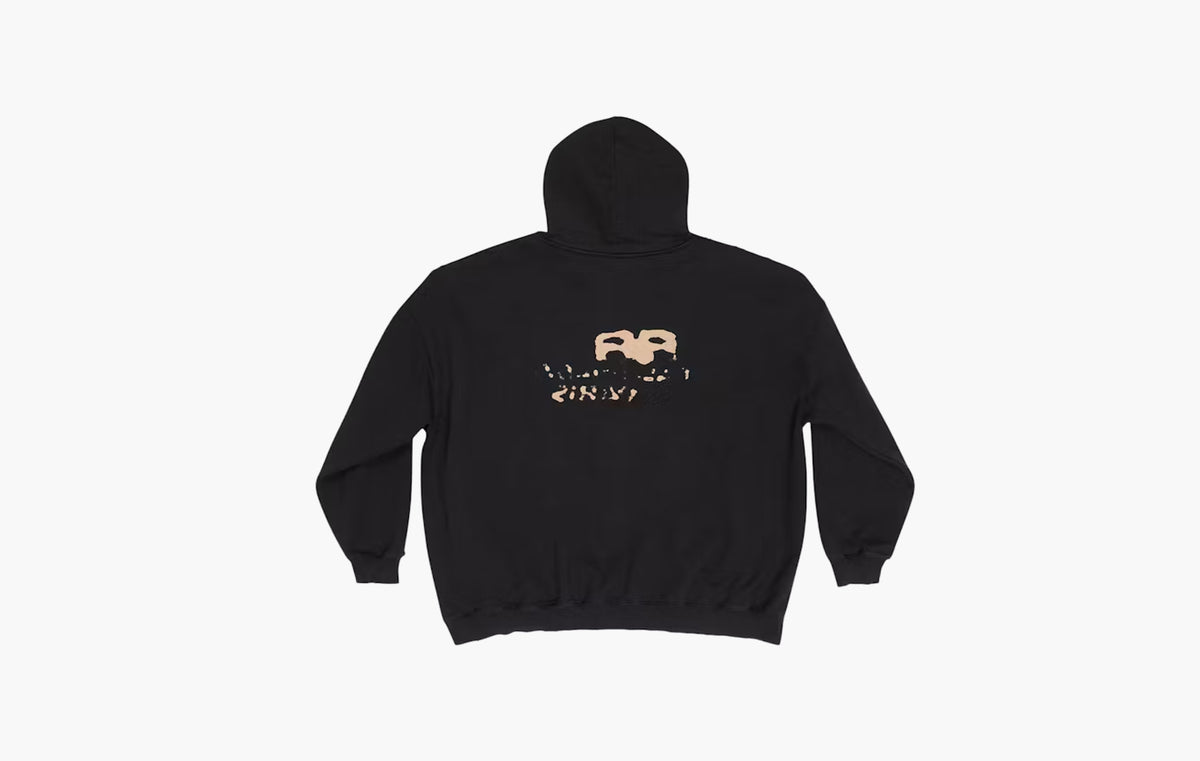 Hand Drawn BB Icon Large Fit Hoodie "Black"