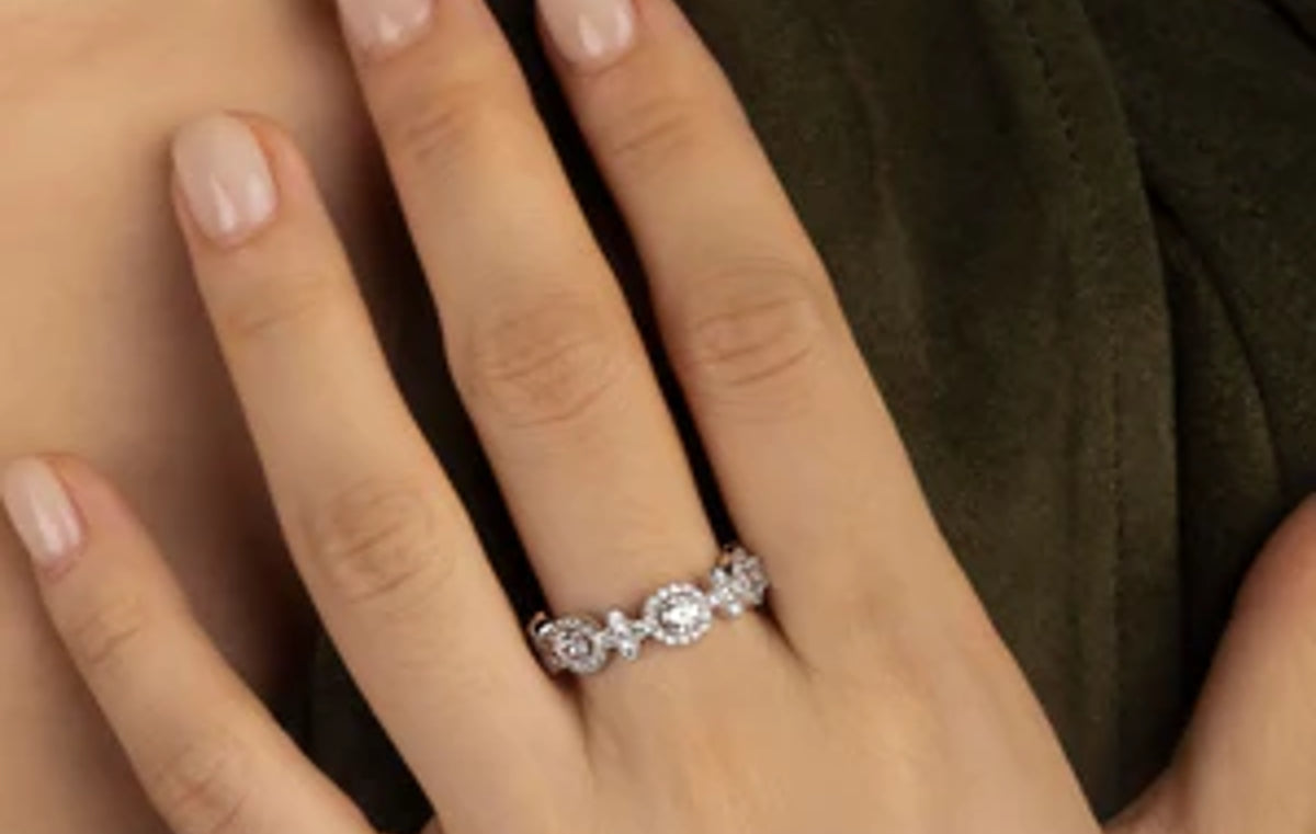 Meteorites & Circles Ring Sterling Silver