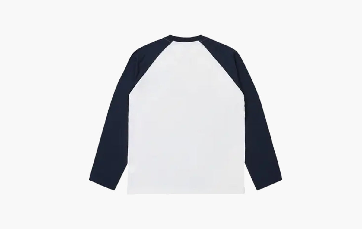 Rear View Raglan Long-Sleeve "Navy/Mutlicolor"