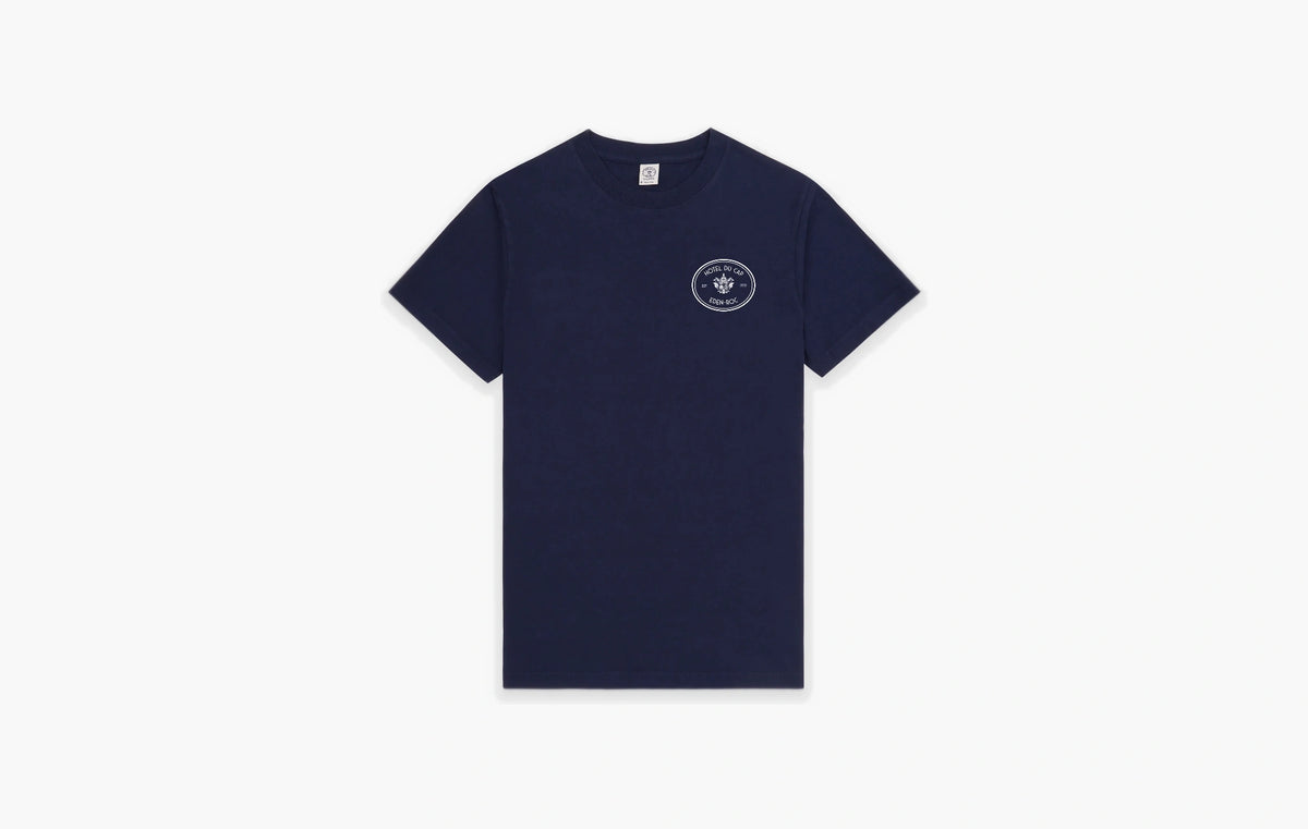 Hotel Eden Roc Kennedy Crest T-Shirt "Navy/White"