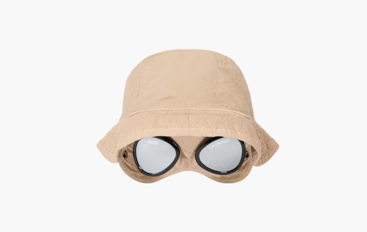 Plain Paper Touch Goggle Bucket Hat "Stone"