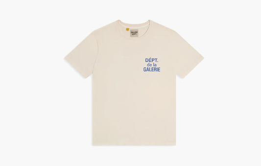 French Tee "Cream Blue"