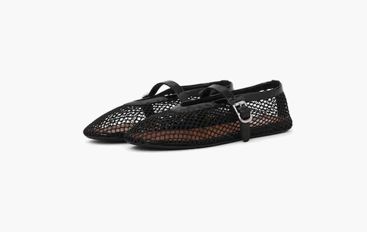 Flat Mesh Ballerinas "Black"