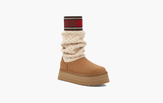 Classic Sweater Letter Boot WMNS "Chestnut"