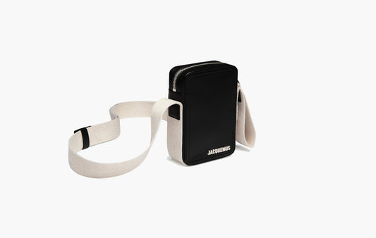 The Vertical Cuerda Grosgrain Cross-Bode Bag "Black"