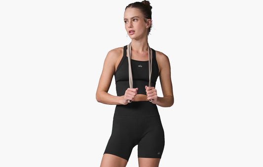 Seamless Ribbed Favorite Bra Tank "Black"