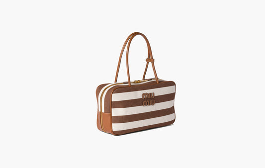 Beau Canvas And Leather Bag "Cocoa Brown/Natural"