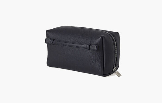 Medium Extra Travel Pouch Calfskin "Black/Black Matt"
