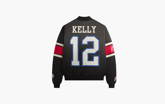 For The NFL Buffalo Bills Satin Bomber Jacket "Black"