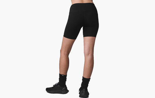 7" High-Waist Biker Short "Black"