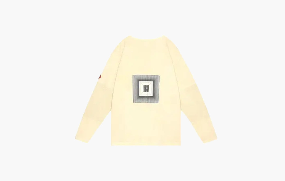 Wide Rib Cut Double Knit Boat Neck "Yellow"
