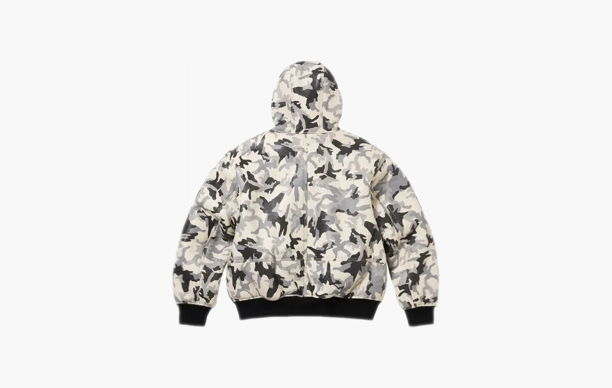 Schott Shearling Hooded Work Jacket "Snow Camo"