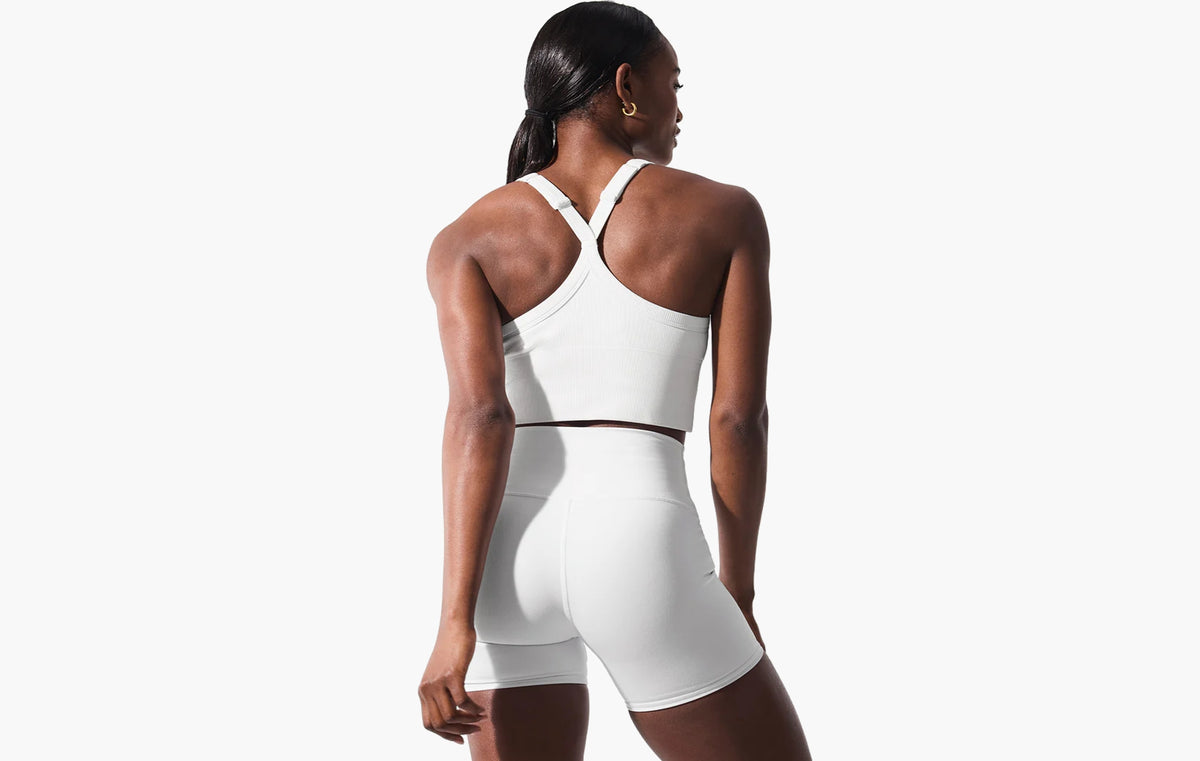 Seamless Ribbed Favorite Bra Tank "White"