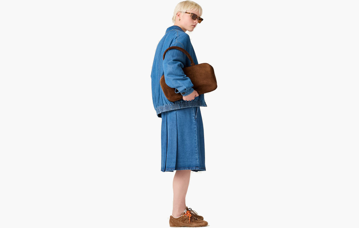 Suede Beau Bag "Cocoa Brown"