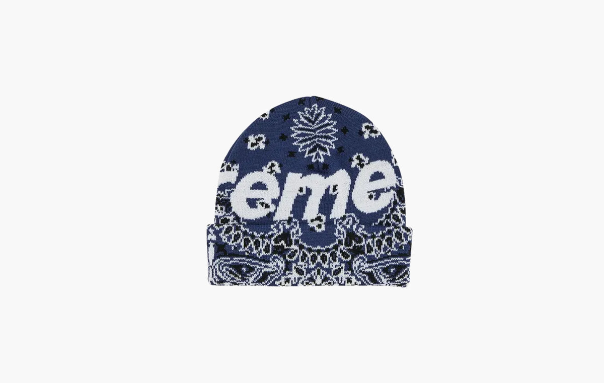 Bandana Big Logo Beanie "Navy"