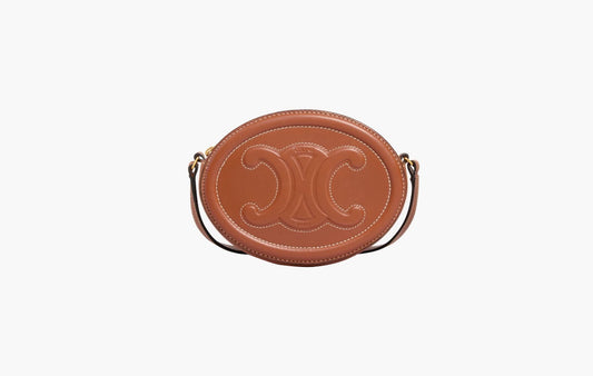 Celine Crossbody Oval Purse Cuir Triomphe Tan | The Sortage