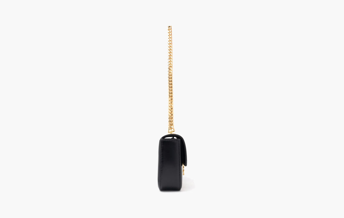 Celine Triomphe Chain Shoulder Bag Black | The Sortage