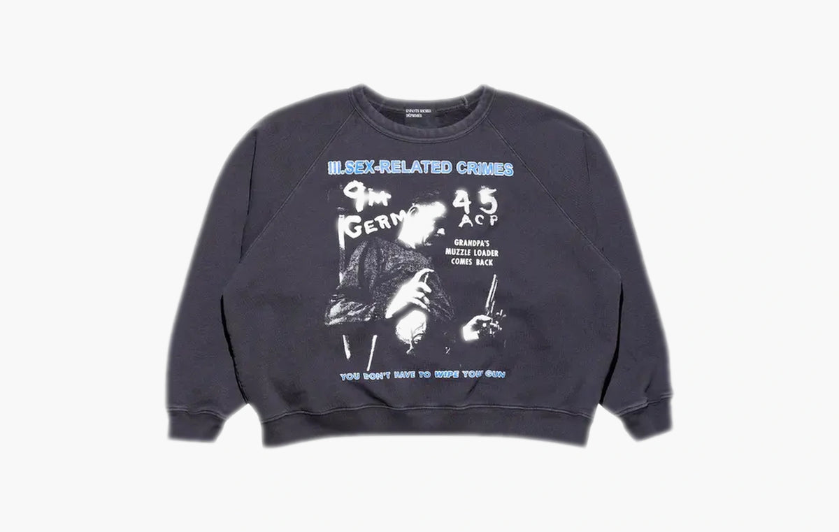 Sex Related Crimes Raglan Sweatshirt "Faded Black"