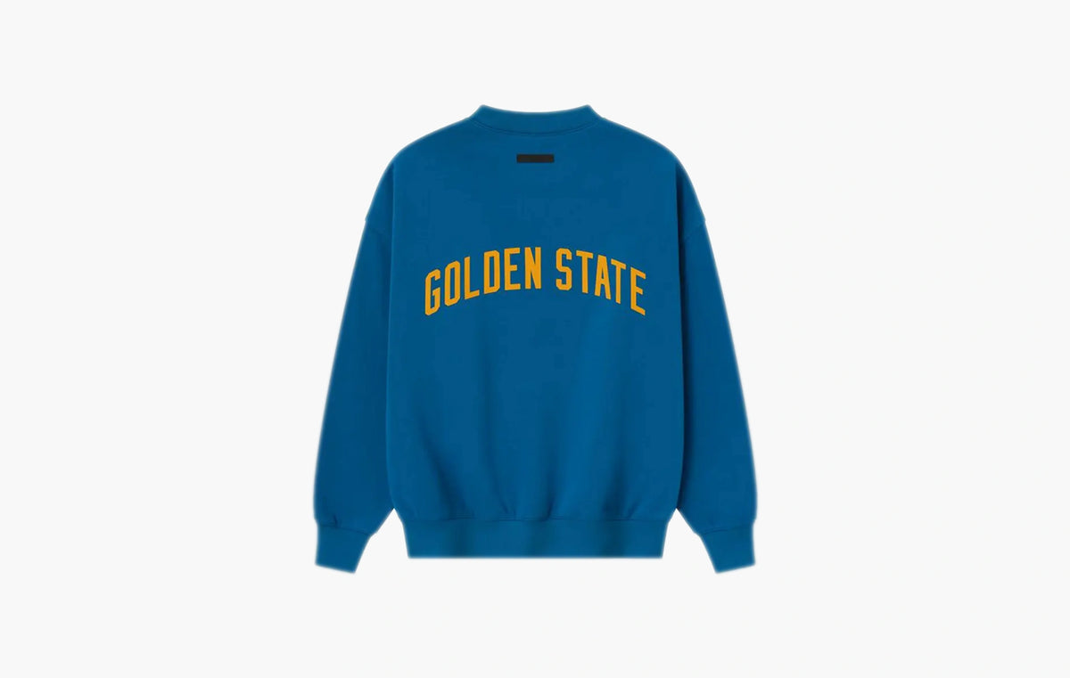 Essentials x NBA Warriors Sport Crewneck "Blue Sapphire"