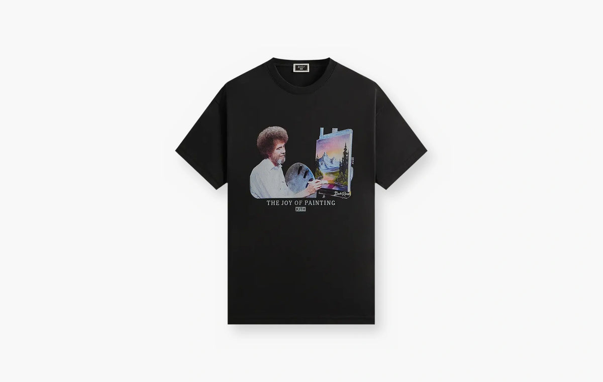 Bob Ross Joy Of Painting Portrait Tee "Black"