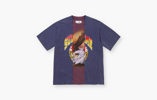 Split Short-Sleeve Top "Navy"