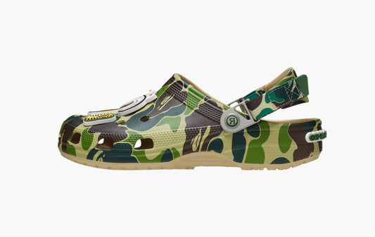 Classic Clog A Bathing Ape ABC "Camo Green"