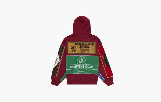Supreme Martine Rose Towel Zip Up Hooded Sweatshirt Cardinal | The Sortage