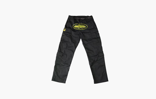 Corteiz Yella Guerillaz Cargos Black Yellow | The Sortage
