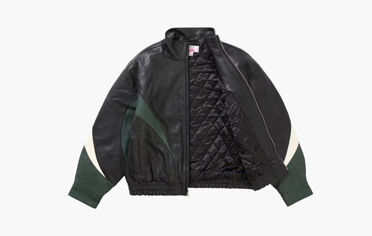 Supreme Martine Rose Leather Jacket Black | The Sortage