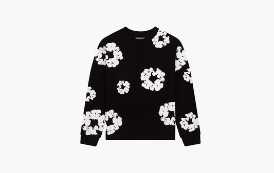 Denim Tears Long Sleeve Cotton Wreath T-shirt Black | The Sortage