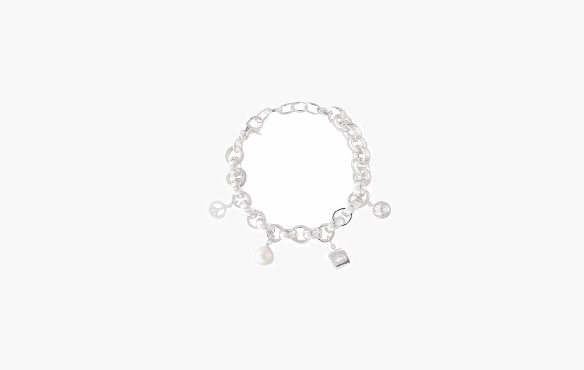 Stussy Icon Charm Bracelet Sterling Silver | The Sortage
