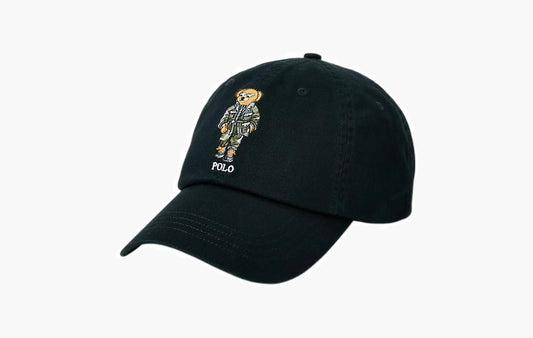 Bear Embroidered Sport Cap "Black"