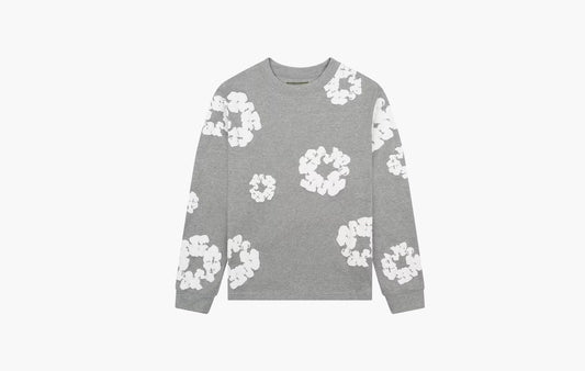 Denim Tears Long Sleeve Cotton Wreath T-shirt Grey | The Sortage
