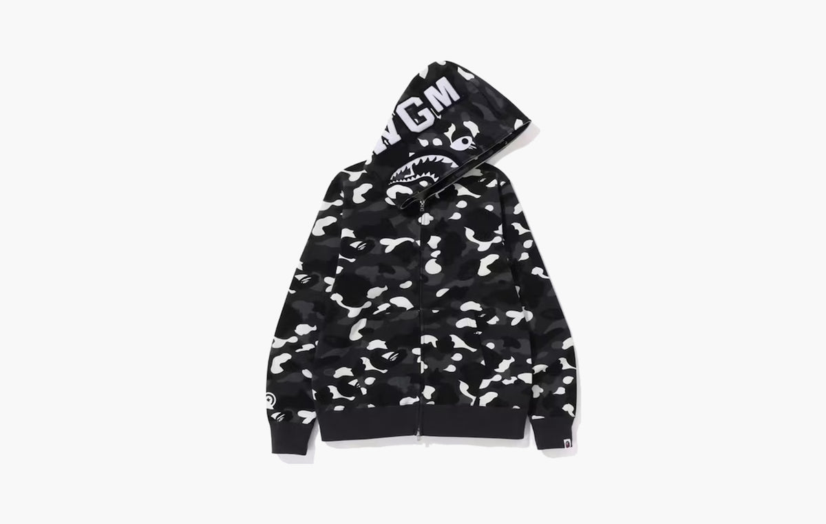 BAPE City Camo Shark WGM Full-Zip Hoodie (SS23) "Black"