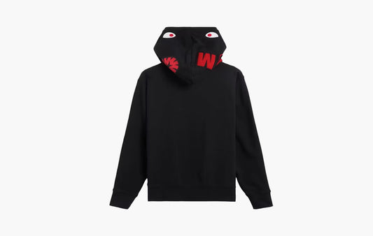 BAPE x adidas Shark Fleece Full Zip Hoodie "Black"
