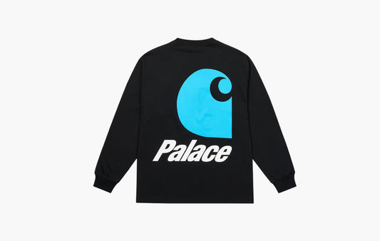 Palace x Carhartt WIP Logo Longsleeve Black | Sortage