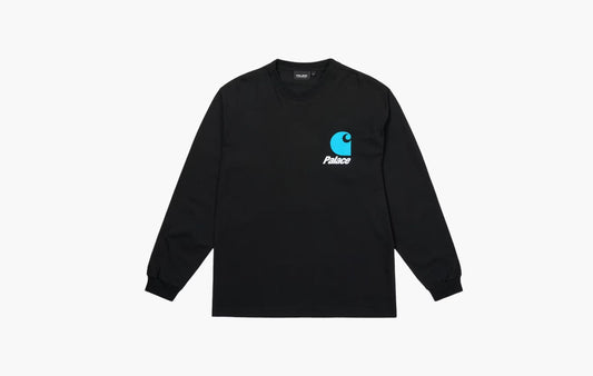 Palace x Carhartt WIP Logo Longsleeve Black | Sortage