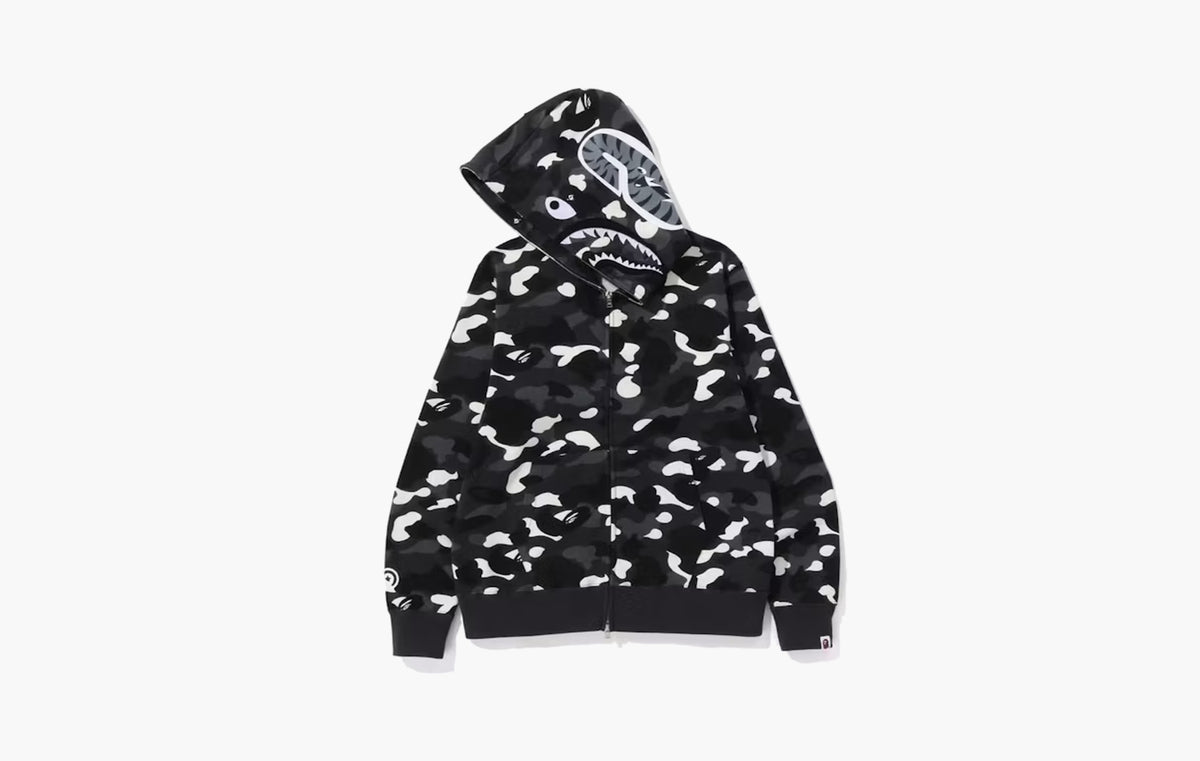 BAPE City Camo Shark WGM Full-Zip Hoodie (SS23) "Black"