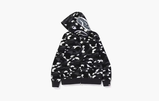BAPE City Camo Shark WGM Full-Zip Hoodie (SS23) "Black"