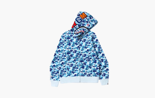 BAPE ABC Camo Shark Full Zip Hoodie "Blue"