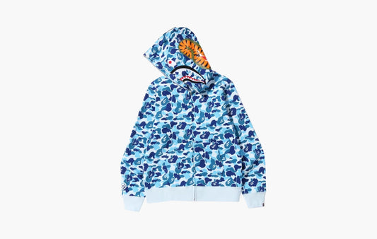 BAPE ABC Camo Shark Full Zip Hoodie "Blue"