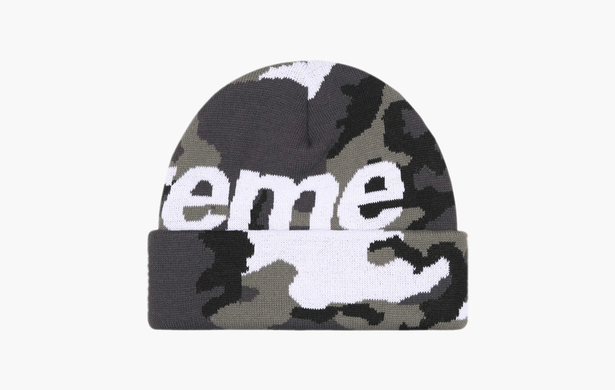 Camouflage Logo Beanie Hat "Gray"