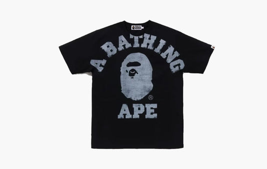 Overprinted College Tee "Black"