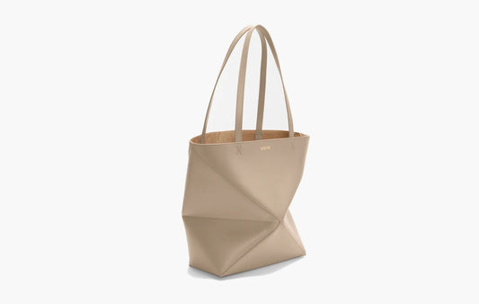 Loewe Medium Puzzle Fold Tote Sand | The Sortage